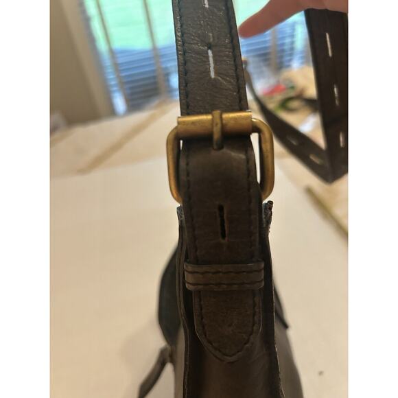 DIBA TRUE Black Distress Leather True Hobo Bag Designer Purse Handbag MRSP $250 - Picture 8 of 16